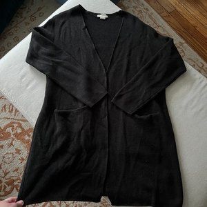 Like NEW H&M Black Long Cardigan Sz M